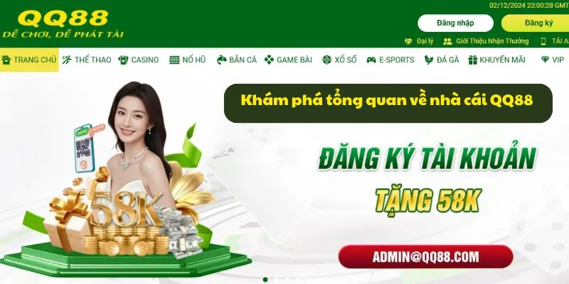 Khám phá tổng quan về nhà cái QQ88